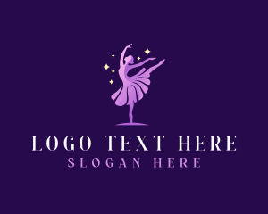 Female - Performer Female Ballerina logo design