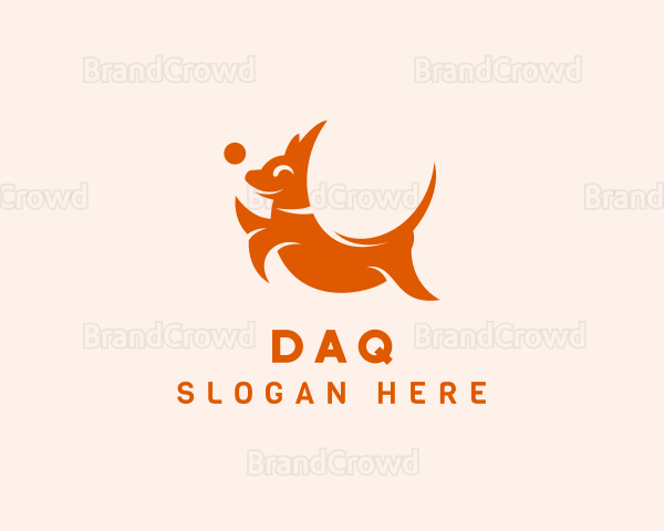 Orange Puppy Dog Logo