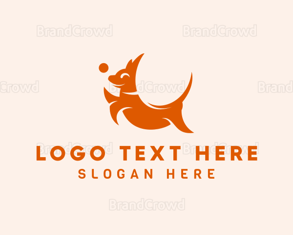 Orange Puppy Dog Logo