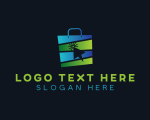 Merchandise - Market Online Shopping Bag logo design