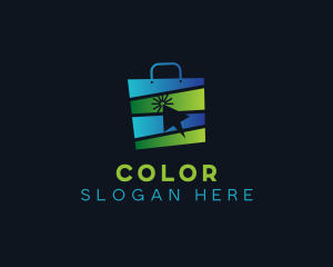 Shopper - Market Online Shopping Bag logo design