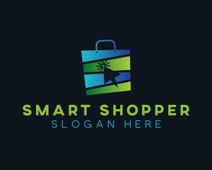 Shopper - Market Online Shopping Bag logo design