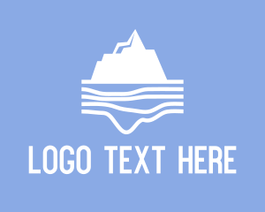 Skiing - Polar Arctic Iceberg logo design