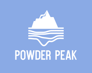 Snowboarder - Polar Arctic Iceberg logo design