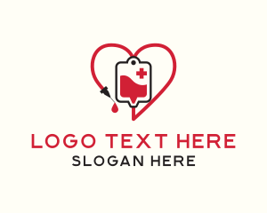Life - Medical Blood Bag logo design