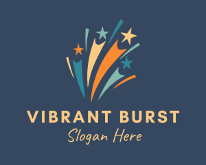 Burst - Color Stars Fireworks logo design