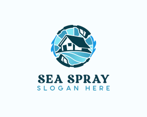 Pressure Washer House logo design