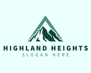 Triangle Mountain Highlands logo design