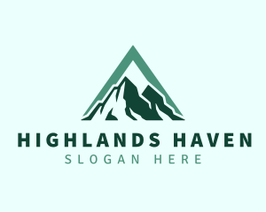 Triangle Mountain Highlands logo design