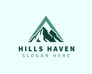 Triangle Mountain Highlands logo design