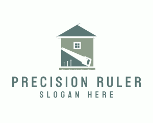 Ruler - Home Construction Tools logo design