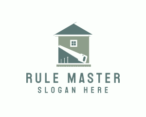 Ruler - Home Construction Tools logo design