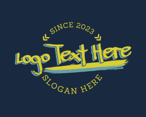 Hobby Store - Graffiti Badge Wordmark logo design
