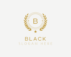 Elegant Wreath Badge Logo