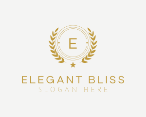 Elegant Wreath Badge Logo