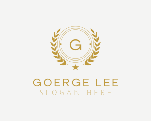 Elegant Wreath Badge Logo