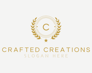 Bespoke - Elegant Wreath Badge logo design