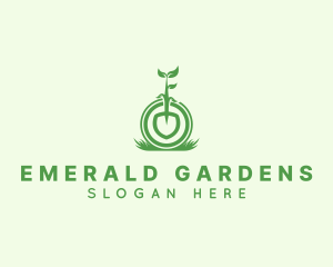 Gardening Shovel Plant logo design