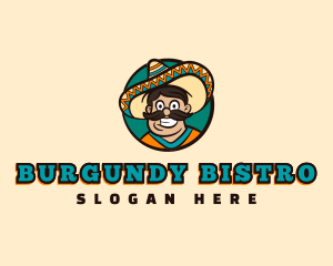 Mexican Mustache Hat logo design