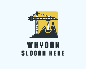 Crane Equipment  Construction  Logo