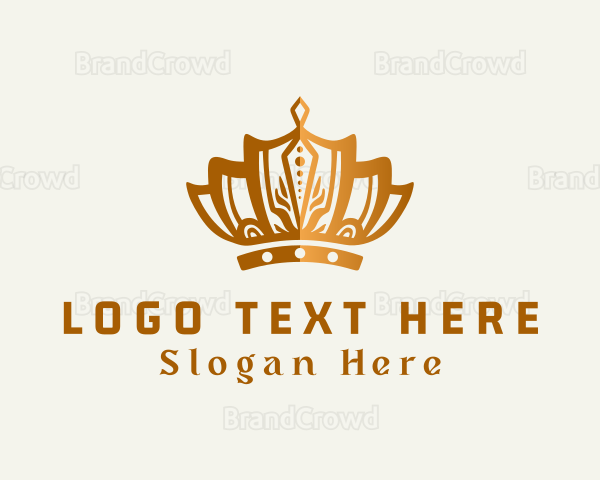 Beauty Gold Crown Logo
