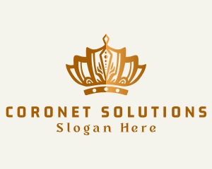 Beauty Gold Crown logo design