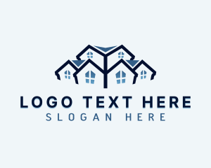 Home Improvement - Home Roof Builder logo design