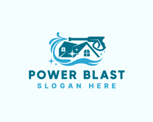 Power Washing Cleaning Sanitation logo design