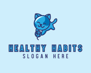 Playful Kitten Cat logo design