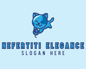 Playful Kitten Cat logo design