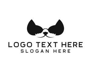 Black - Pet Dog Sunglasses logo design