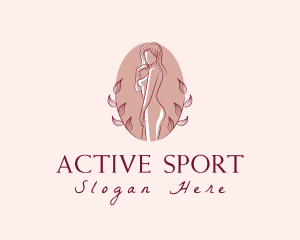 Body Wash - Natural Female Body Massage logo design