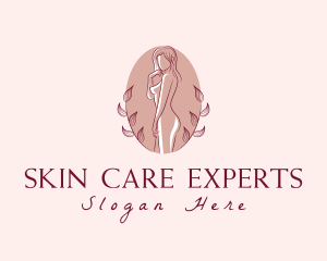 Natural Female Body Massage logo design