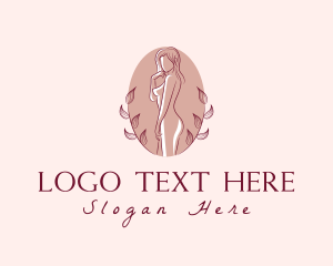 Salon - Natural Female Body Massage logo design
