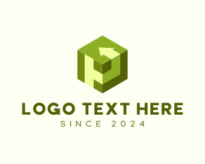 3d - Digital Cube Logistics logo design
