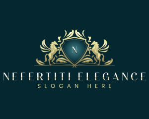 Luxury Pegasus Shield logo design