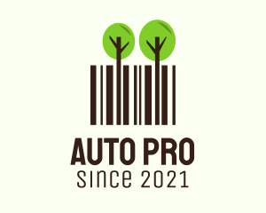 Forest - Forest Tree Barcode logo design