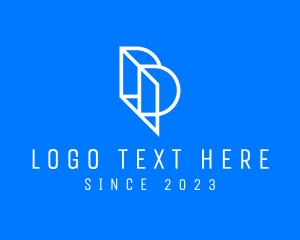 Network - Interior Design Letter P logo design