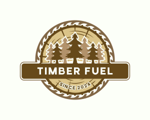 Forest Timber Sawmill logo design