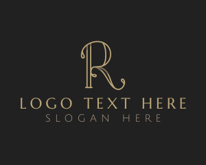 Letter R - Premium Fashion Boutique logo design