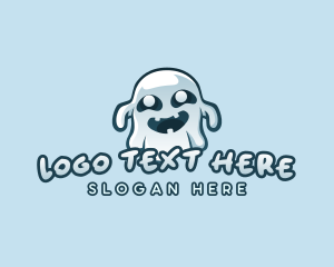 Scary Ghost Mascot logo design