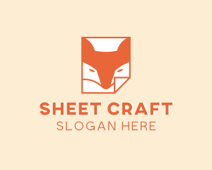 Sheet - Fox Veterinary Document logo design