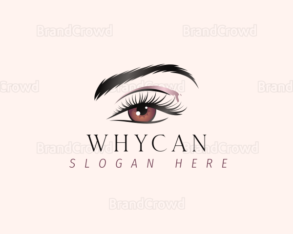 Eyelashes Beauty Makeup Logo