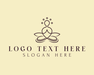 Holistic - Spiritual Yoga Meditation logo design