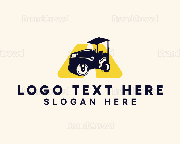 Industrial Road Roller Logo