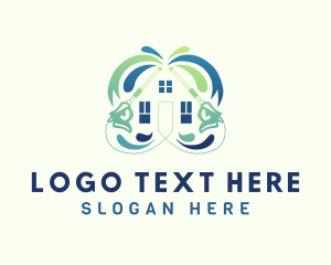 Symmetrical - Home Cleaning Pressure Washer logo design
