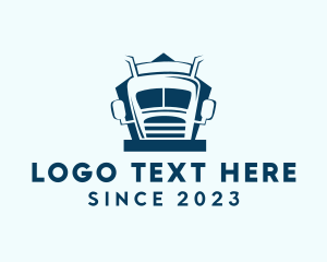 Shipping Service - Modern Truck Company logo design