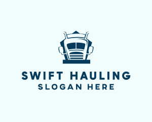 Hauling - Modern Truck Company logo design