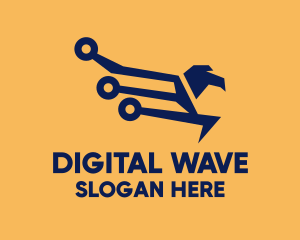 Online - Modern Online Eagle logo design