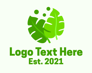 Hydroponics - Green Garden Leaves logo design